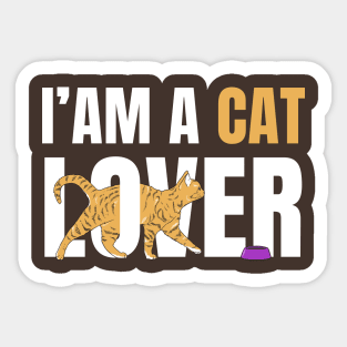 I Am A Cat Lover Sticker